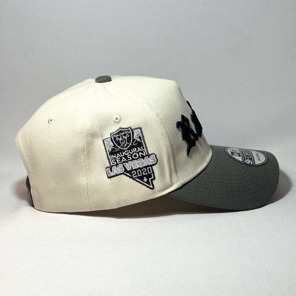 NEW ERA 9FORTY A-FRAME RAIDERS BEIGE/ GREY TWO TONE