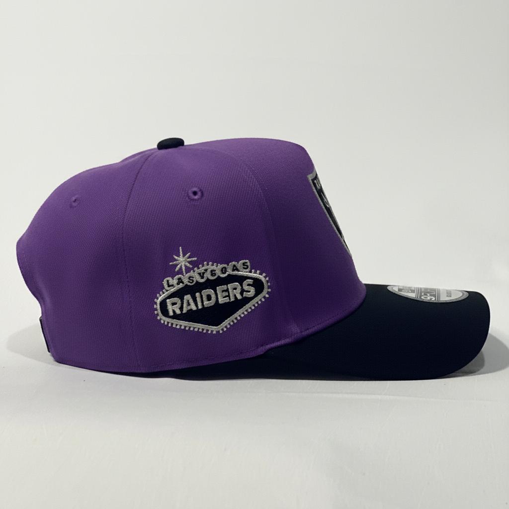 NEW ERA 9FORTY A-FRAME LAS VEGAS RAIDERS PURPLE BLACK TWO TONE