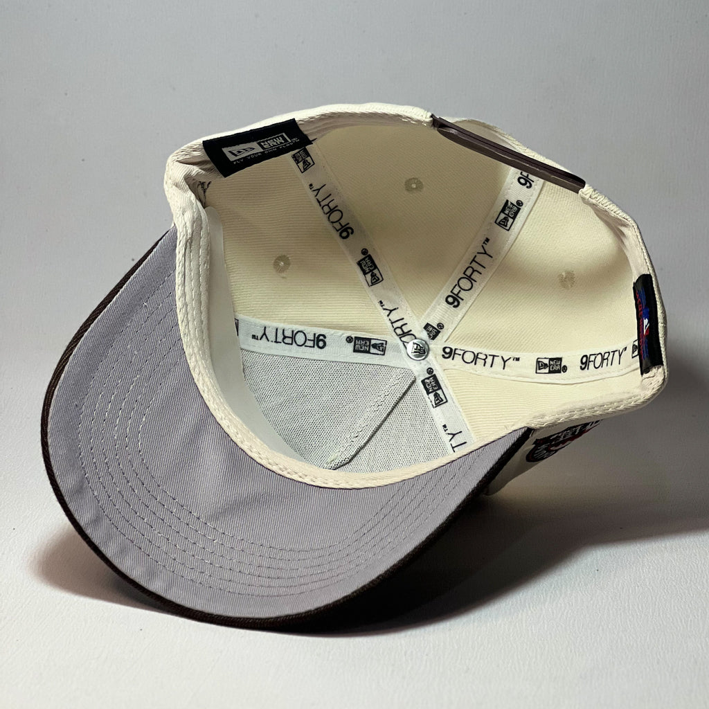 NEW ERA 9FORTY A-FRAME NY METS BEIGE/ BROWN TWO TONE