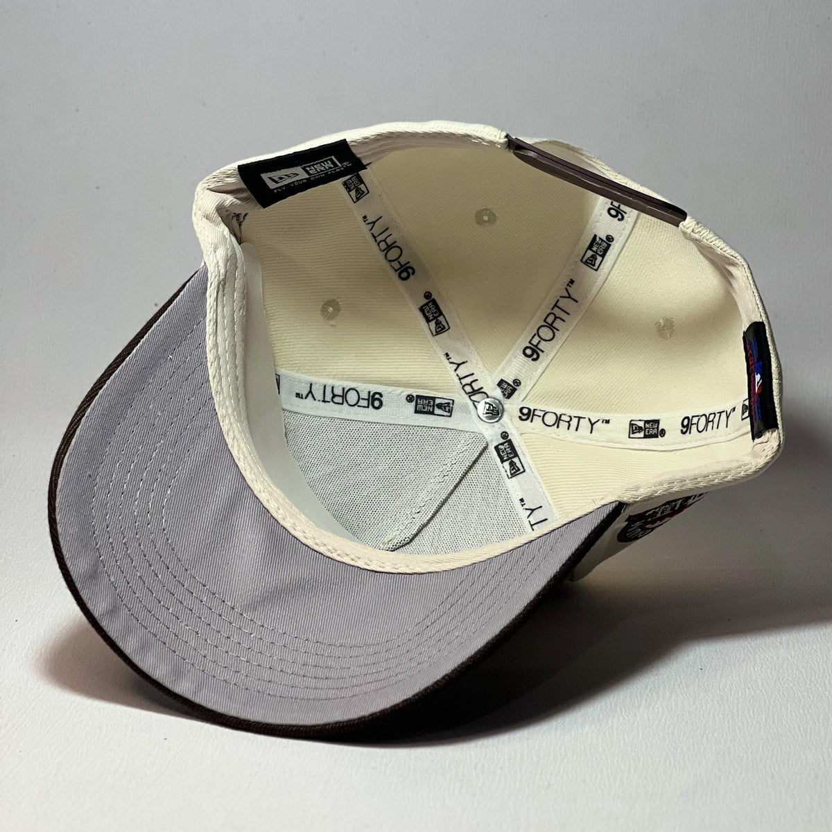 NEW ERA 9FORTY A-FRAME NY METS BEIGE/ BROWN TWO TONE