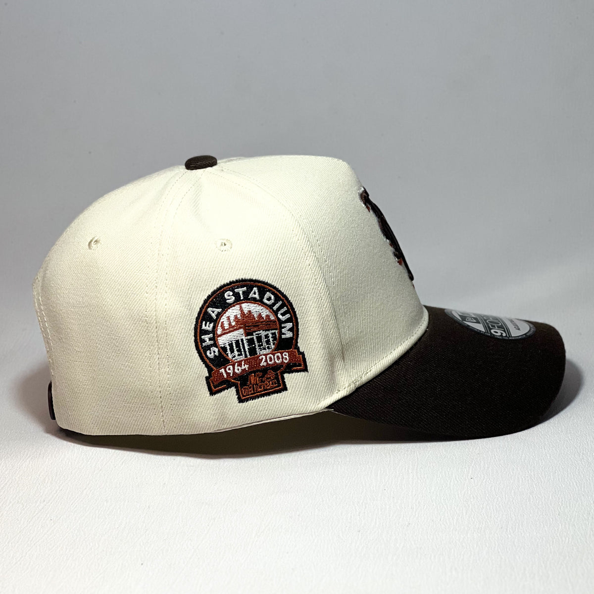 NEW ERA 9FORTY A-FRAME NY METS BEIGE/ BROWN TWO TONE