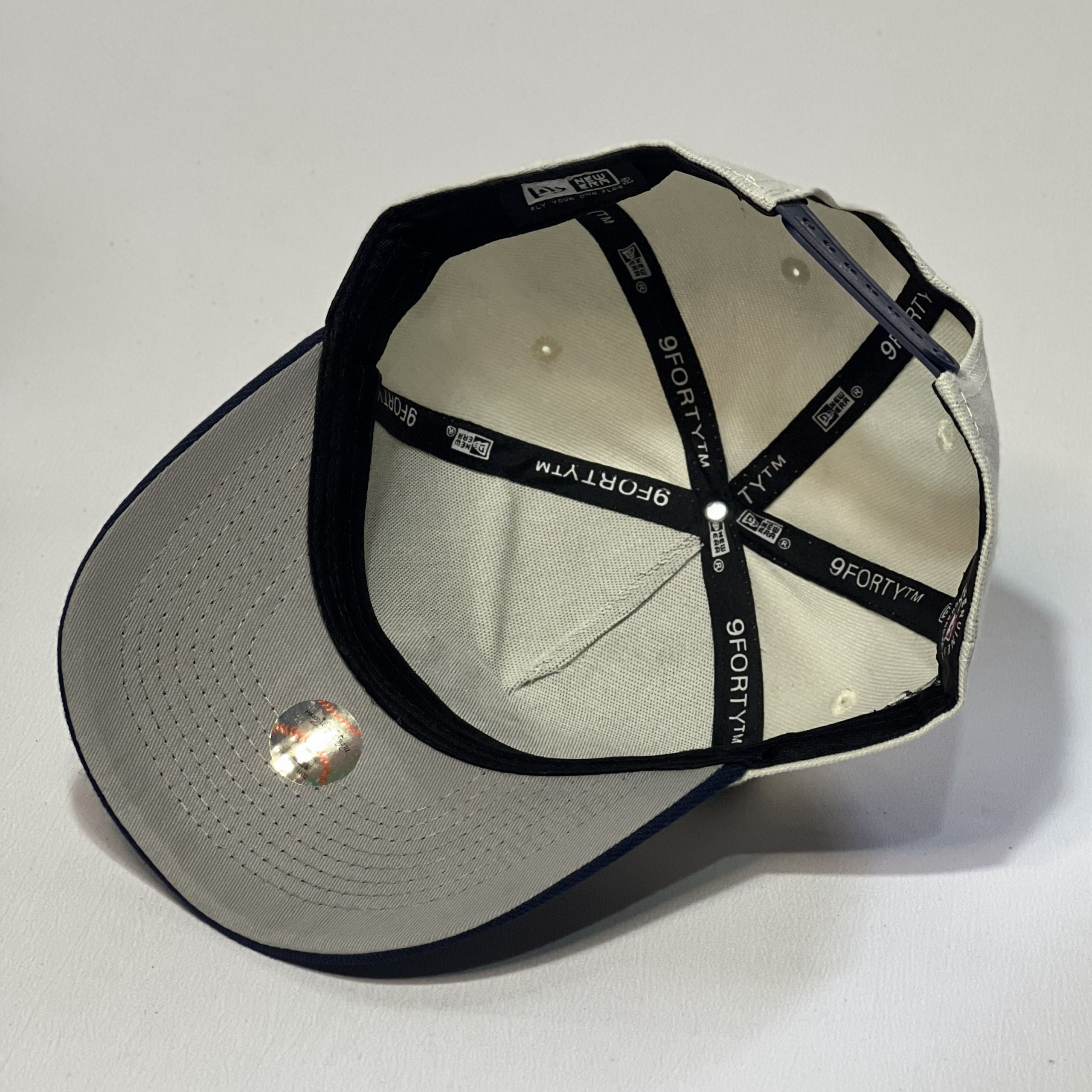 NEW ERA 9FORTY A-FRAME NY YANKEES BEIGE/ CHROME BLUE