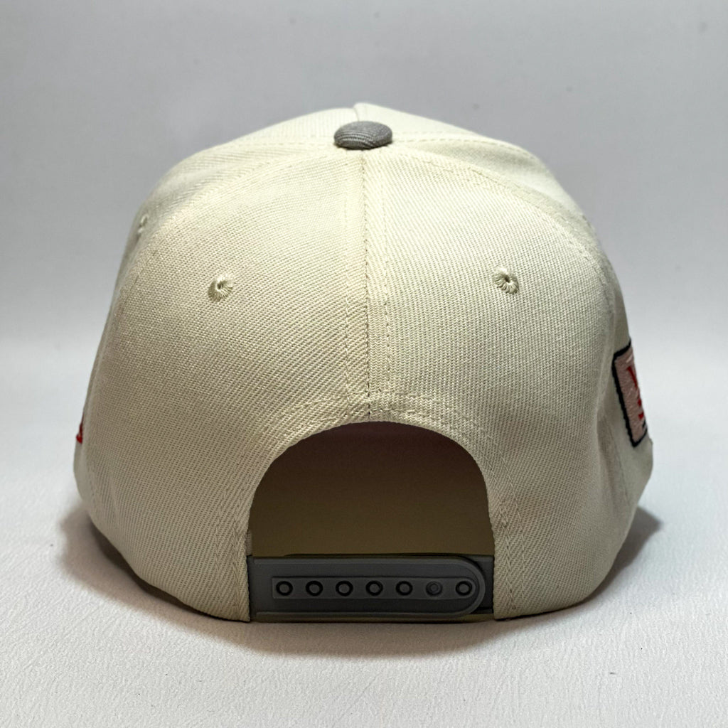 NEW ERA 9FORTY A-FRAME NY YANKEES RED BADGE BEIGE/ GRAY