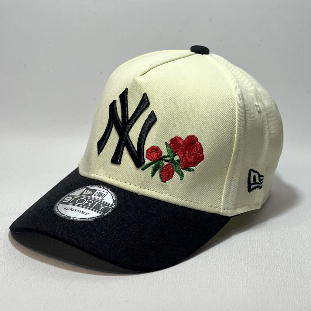 NEW ERA 9FORTY A-FRAME NY YANKEES RED ROSE BEIGE/ BLACK