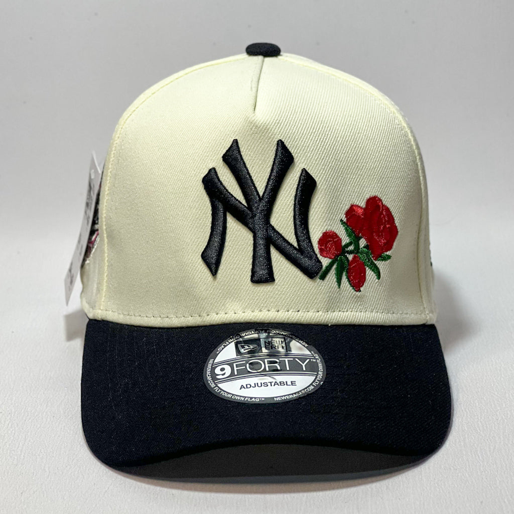 NEW ERA 9FORTY A-FRAME NY YANKEES RED ROSE BEIGE/ BLACK