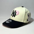 NEW ERA 9FORTY A-FRAME NY YANKEES PINK ROSE BEIGE/ BLACK