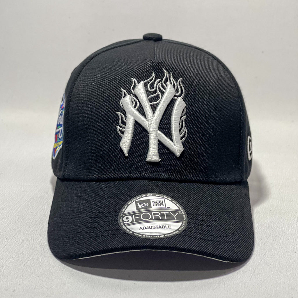 NEW ERA 9FORTY A-FRAME NY YANKEES FLAME BLACK