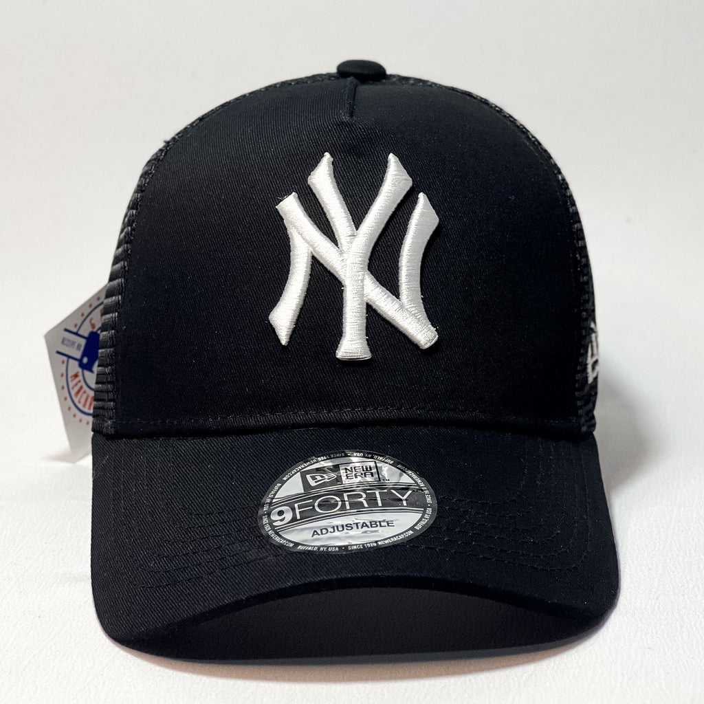 NEW ERA 9FORTY A-FRAME NEW YORK YANKEES BLACK - TRUCKER