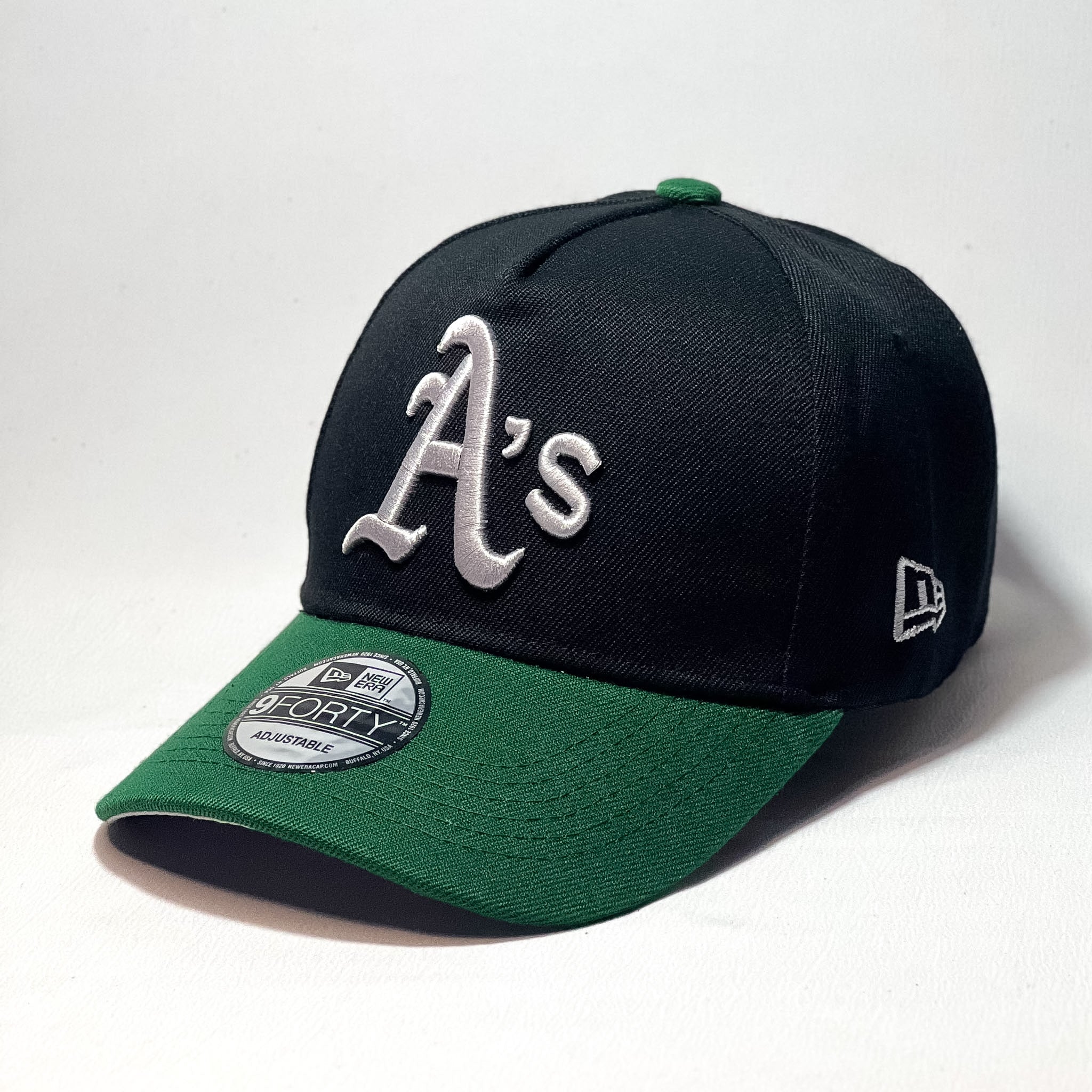 NEW ERA 9FORTY A-FRAME OAKLAND ATHLETICS WORLD SERIES BLACK TWO TONE