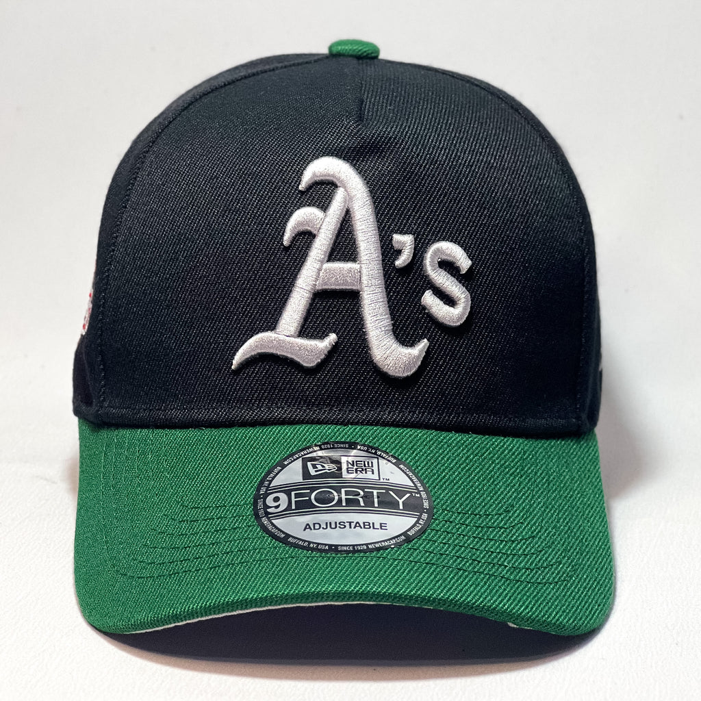 NEW ERA 9FORTY A-FRAME OAKLAND ATHLETICS WORLD SERIES BLACK TWO TONE