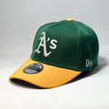 NEW ERA 9FORTY A-FRAME OAKLAND ATHLETICS WORLD SERIES GREEN TWO TONE