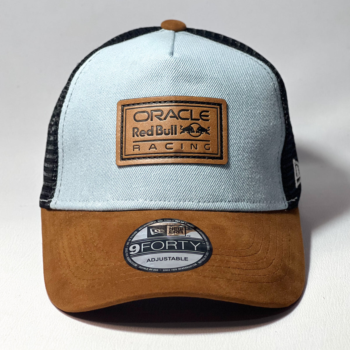 REDBULL USA GRAND PRIX SPECIAL EDITION TRUCKER BROWN/ DENIM