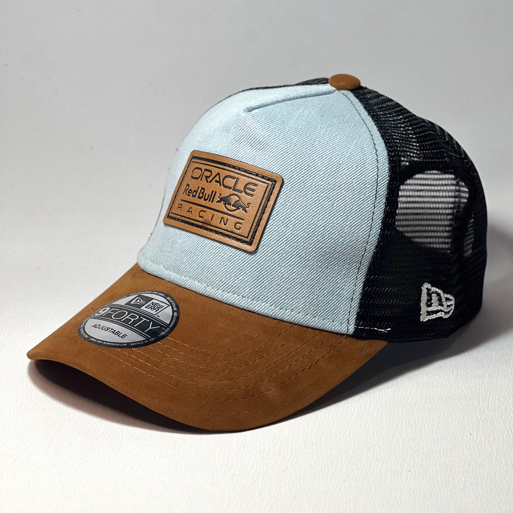 REDBULL USA GRAND PRIX SPECIAL EDITION TRUCKER BROWN/ DENIM