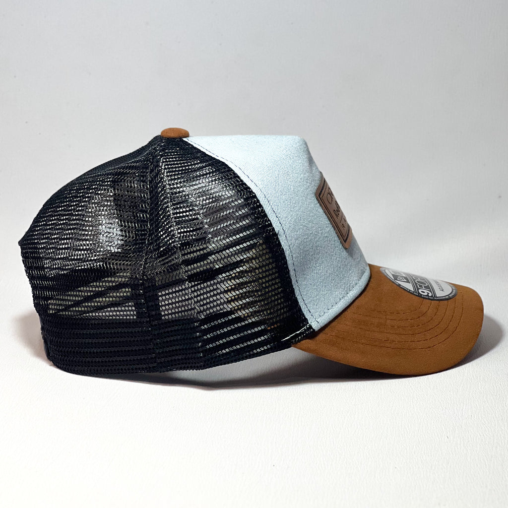 REDBULL USA GRAND PRIX SPECIAL EDITION TRUCKER BROWN/ DENIM